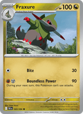 Fraxure 69/86 Black Bolt English Pokémon card