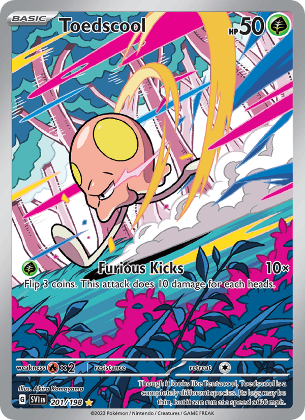 Toedscool 201/198 Scarlet & Violet English Pokémon card