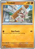 Timburr 103/167 Twilight Masquerade English Pokémon card