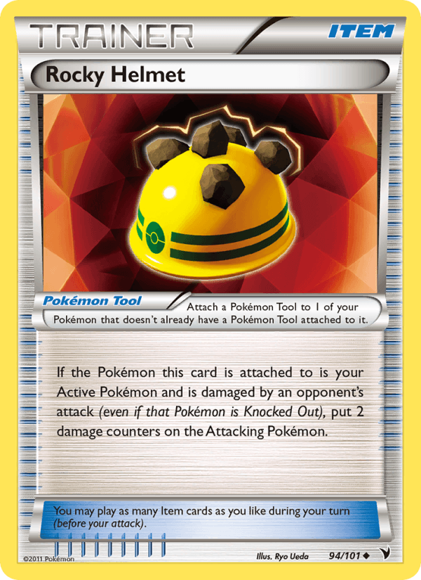 Rocky Helmet 94/101 Noble Victories English Pokémon card