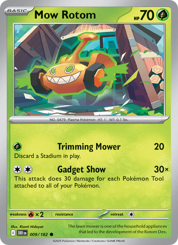 Mow Rotom 9/182 Destined Rivals English Pokémon card