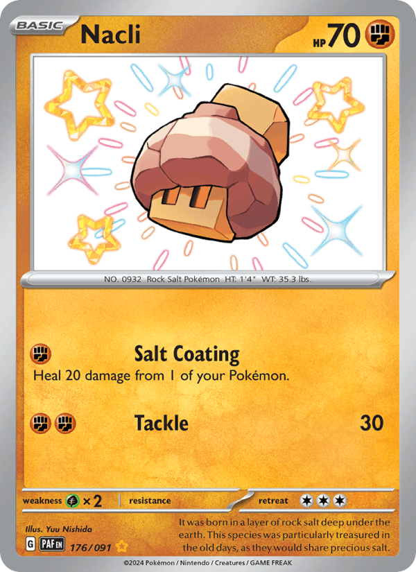 Nacli 176/91 Paldean Fates English Pokémon card