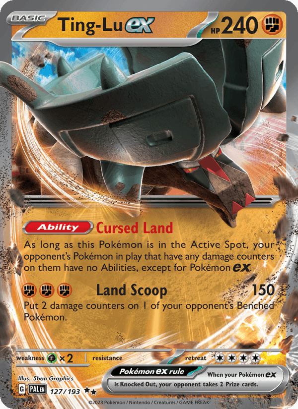 Ting-Lu ex 127/193 Paldea Evolved English Pokémon card