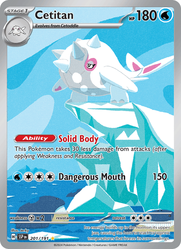 Cetitan 201/191 Surging Sparks English Pokémon card