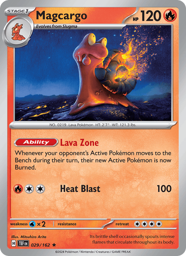 Magcargo 29/162 Temporal Forces English Pokémon card