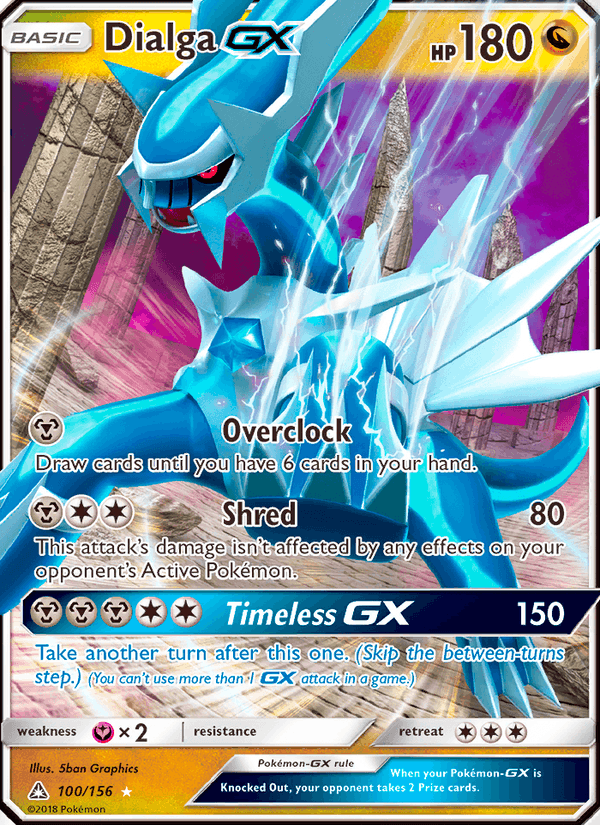 Dialga GX 100/156 Ultra Prism English Pokémon card