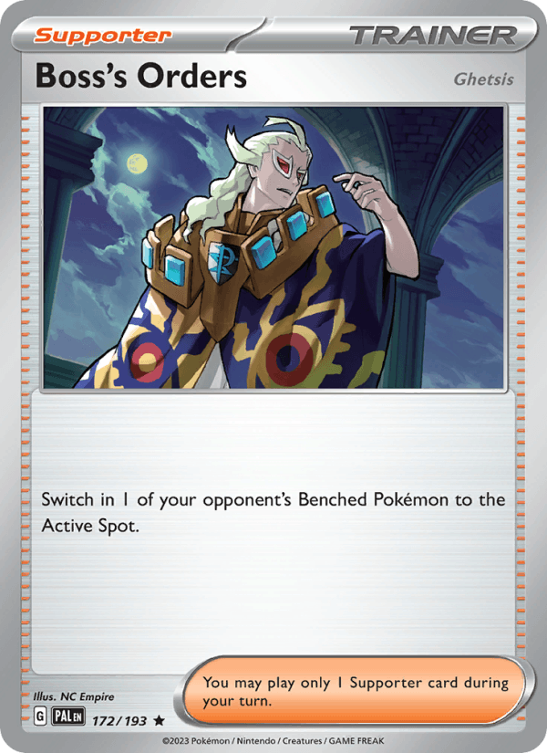 Boss's Orders (Ghetsis) 172/193 Paldea Evolved English Pokémon card