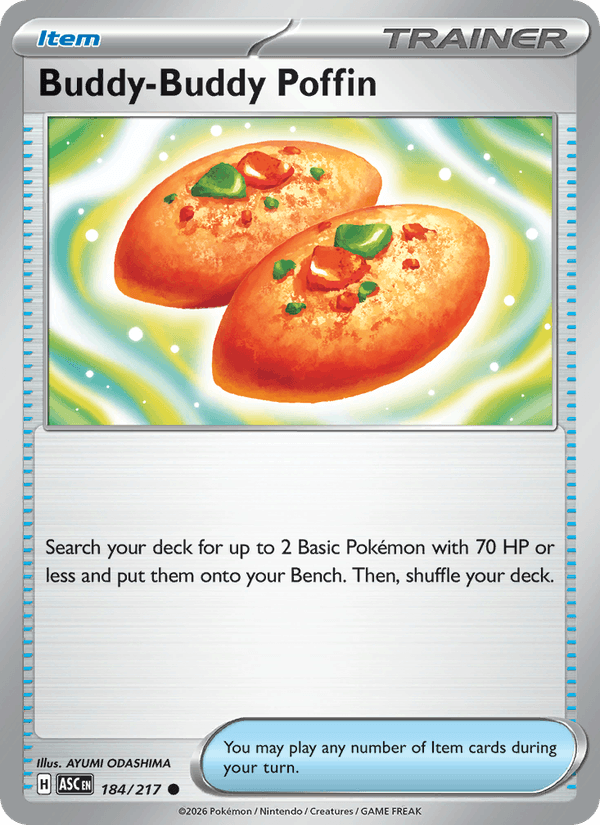 Buddy-Buddy Poffin 184/217 Ascended Heroes English Pokémon card