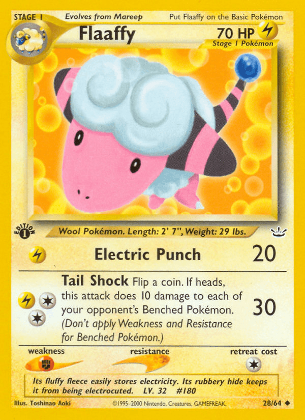 Flaaffy 28 Neo Revelation English Pokemon card