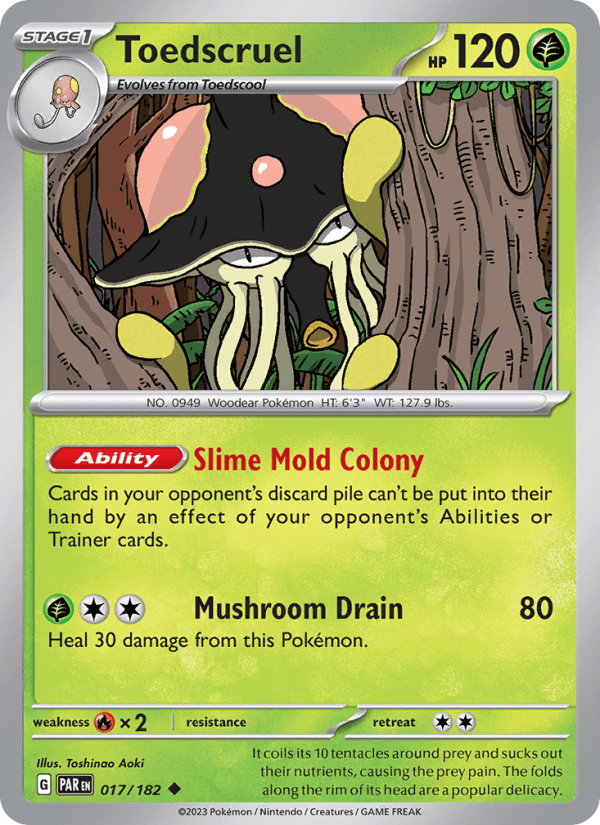 Toedscruel 17/182 Paradox Rift English Pokémon card