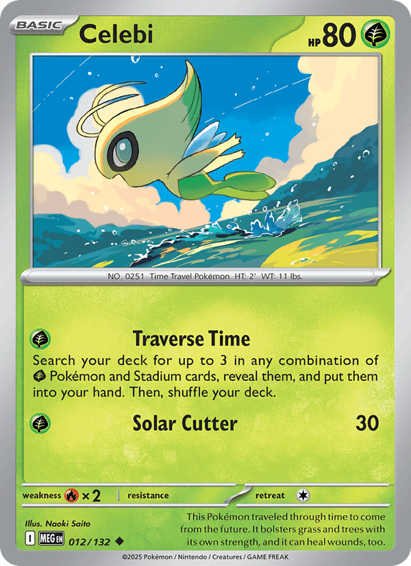 Celebi 12/132 Mega Evolution English Pokémon card