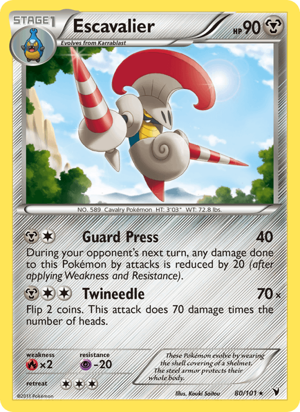 Escavalier 80/101 Noble Victories English Pokémon card