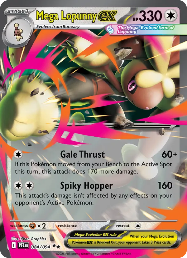 Mega Lopunny ex - Phantasmal Flames #084/094