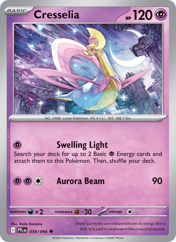 Cresselia 39/94 Phantasmal Flames English Pokémon card