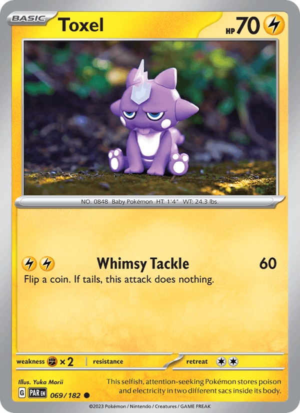 Toxel 69/182 Paradox Rift English Pokémon card