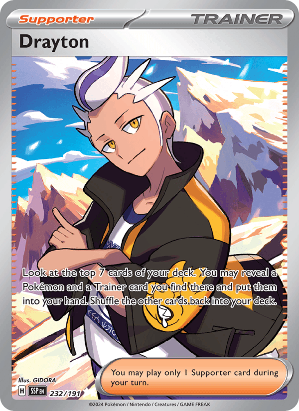 Drayton 232/191 Surging Sparks English Pokémon card