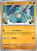 Golett 87/162 Temporal Forces English Pokémon card