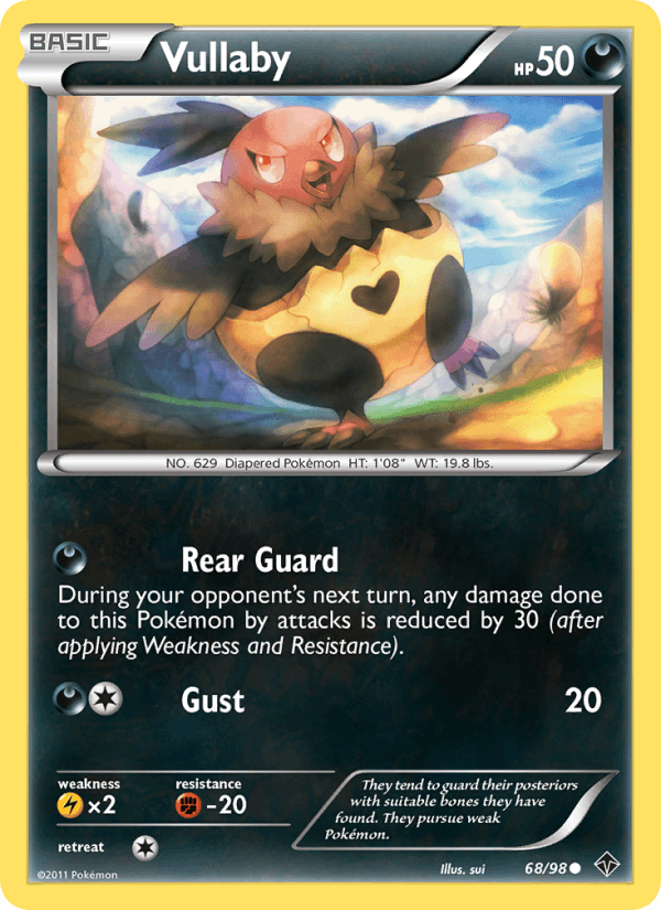 Vullaby 68/98 Emerging Powers English Pokémon card