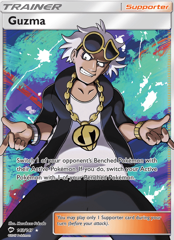 Guzma 143/147 Burning Shadows English Pokémon card