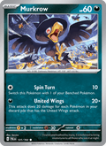 Murkrow 131/193 Paldea Evolved English Pokémon card