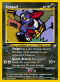 Sneasel 24 Neo Revelation English Pokemon card