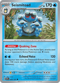 Seismitoad 52/197 Obsidian Flames English Pokémon card