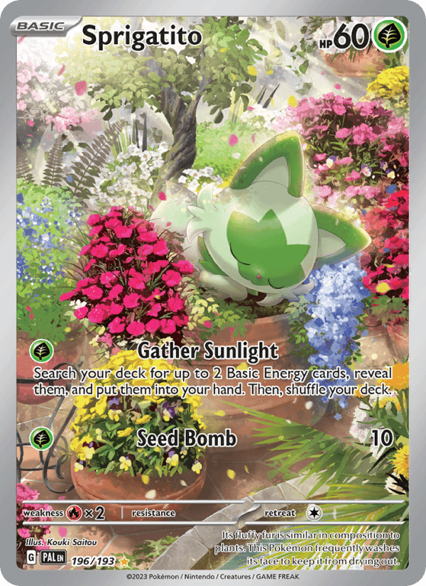 Sprigatito 196/193 Paldea Evolved English Pokémon card