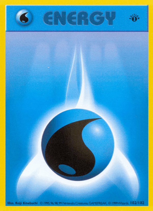 Water Energy 102/102 Base Set English Pokémon card