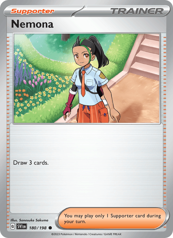 Nemona 180/198 Scarlet & Violet English Pokémon card