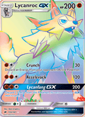 Lycanroc GX 155/147 Burning Shadows English Pokémon card