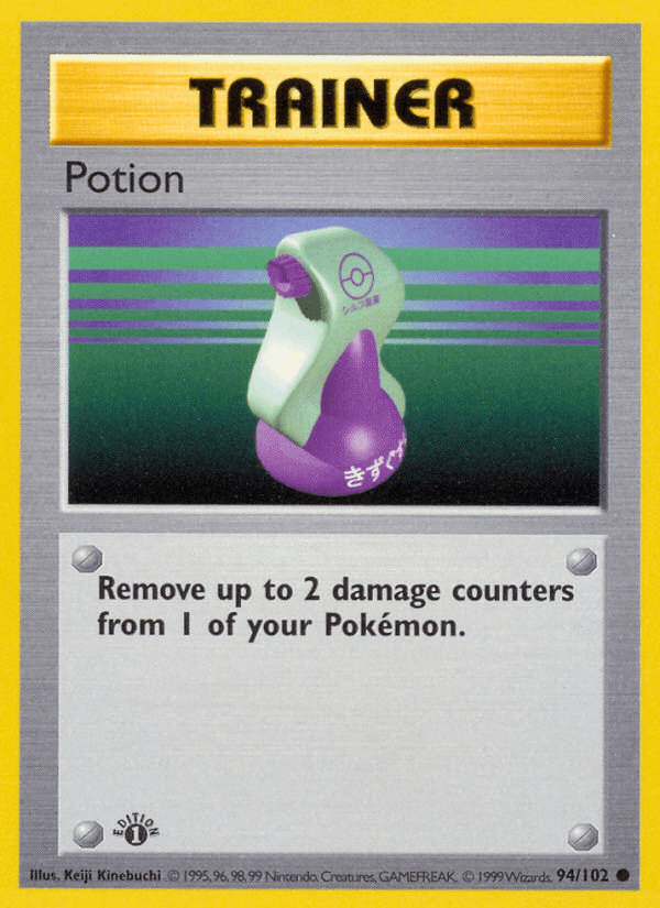 Potion 94/102 Base Set English Pokémon card