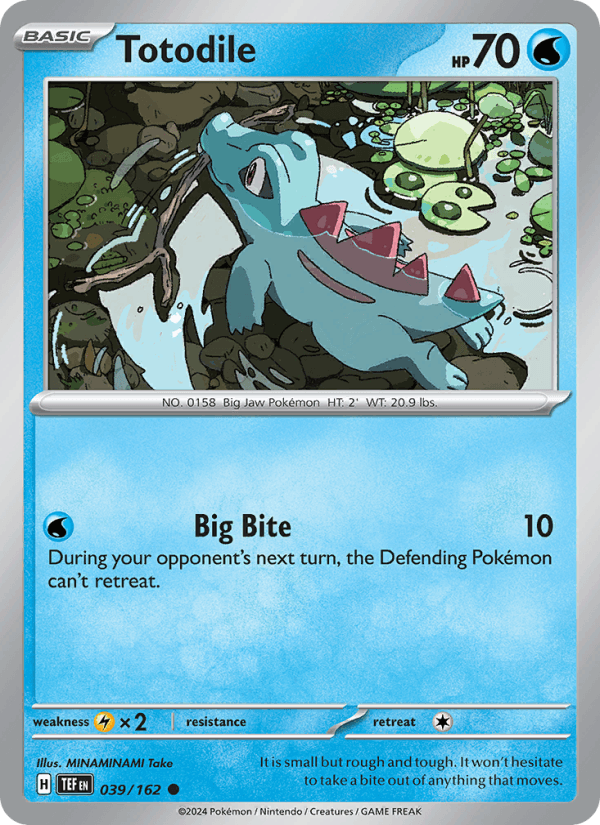 Totodile 39/162 Temporal Forces English Pokémon card