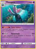 Toxapex 63/149 Sun & Moon Base Set English Pokémon card
