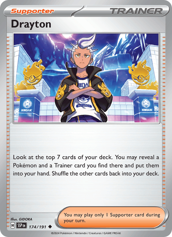 Drayton 174/191 Surging Sparks English Pokémon card