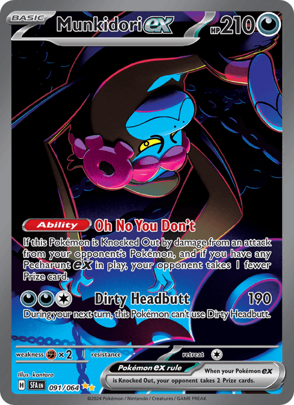 Munkidori ex 91/64 Shrouded Fable English Pokémon card