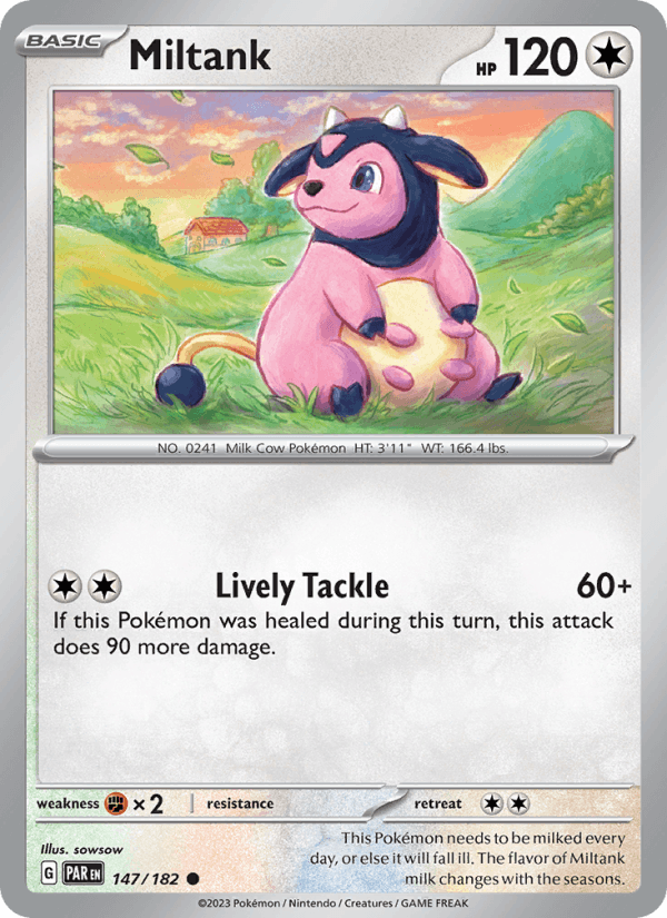 Miltank 147/182 Paradox Rift English Pokémon card