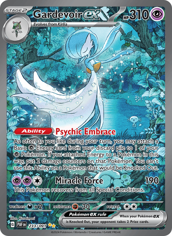 Gardevoir ex 233/91 Paldean Fates English Pokémon card