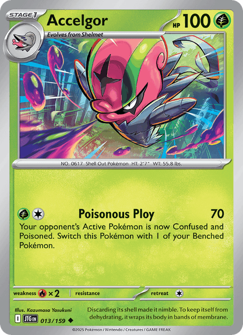 Accelgor 13/159 Journey Together English Pokémon card