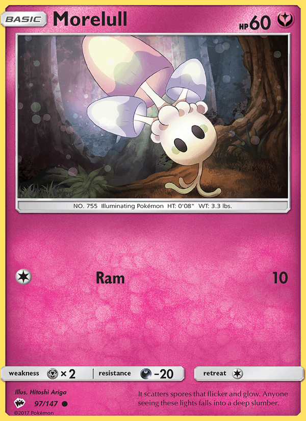 Morelull 97/147 Burning Shadows English Pokémon card