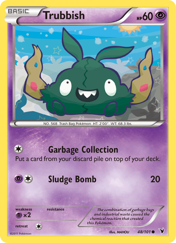 Trubbish 48/101 Noble Victories English Pokémon card