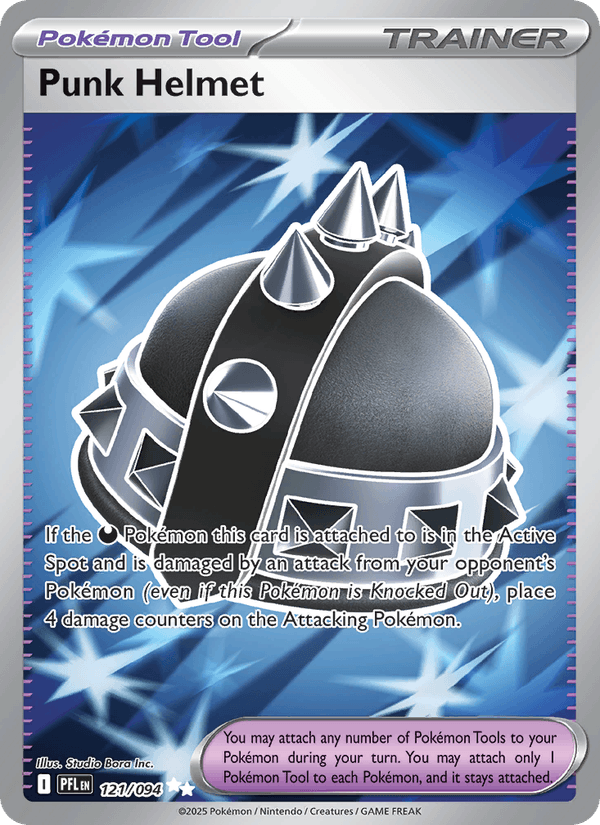 Punk Helmet 121/94 Phantasmal Flames English Pokémon card