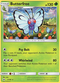 Butterfree 3/149 Sun & Moon Base Set English Pokémon card