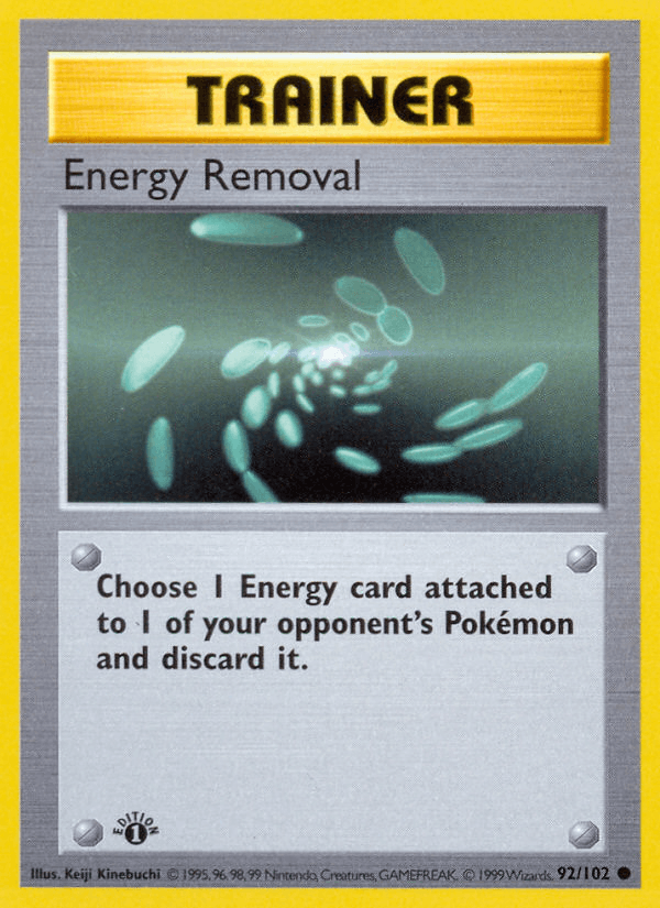 Energy Removal 92/102 Base Set English Pokémon card