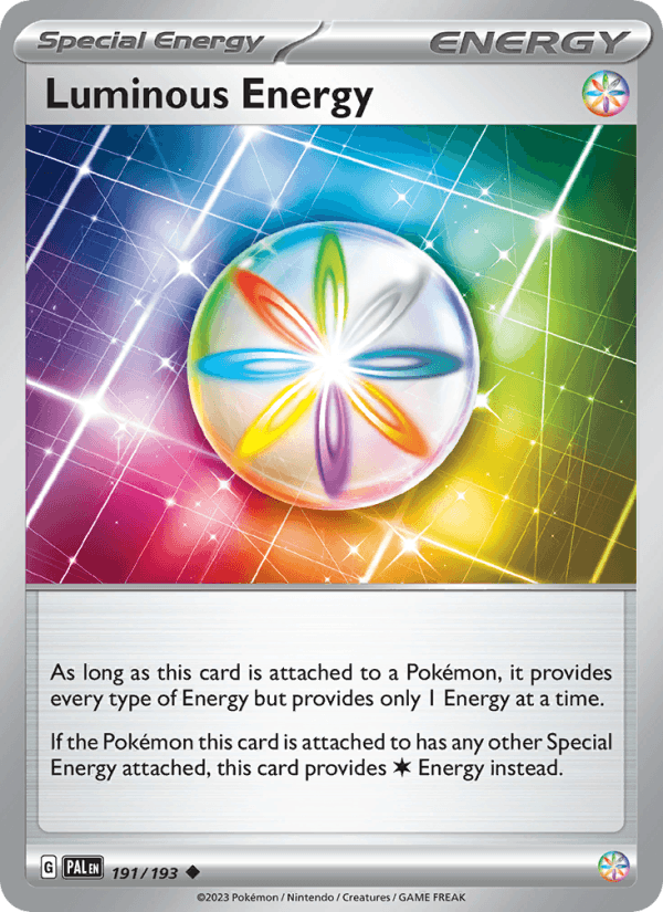 Luminous Energy 191/193 Paldea Evolved English Pokémon card
