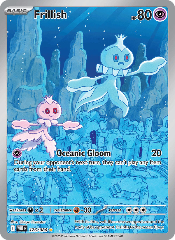Frillish 126/86 White Flare English Pokémon card