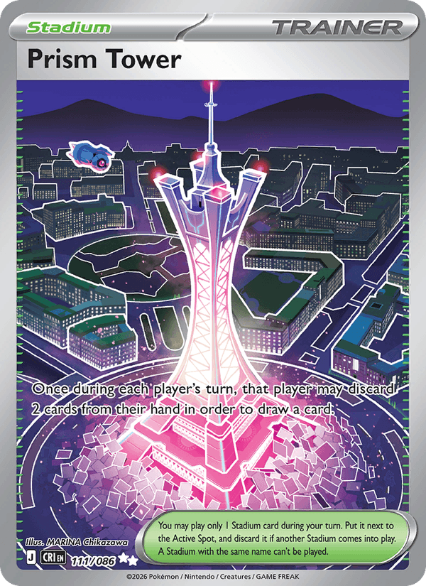 Prism Tower 111/86 Chaos Rising English Pokémon card