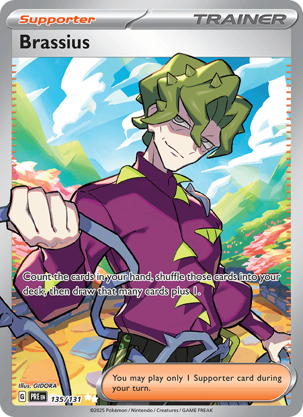 Brassius 135/131 Prismatic Evolutions English Pokémon card