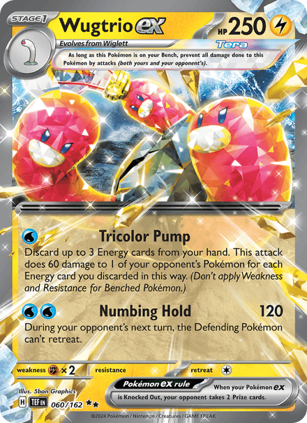 Wugtrio ex 60/162 Temporal Forces English Pokémon card