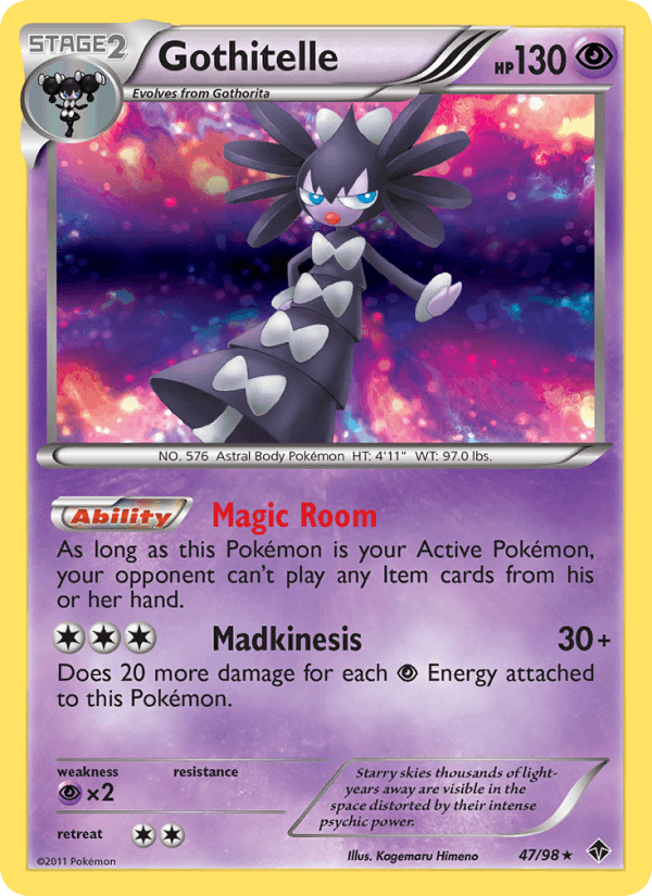 Gothitelle 47/98 Emerging Powers English Pokémon card