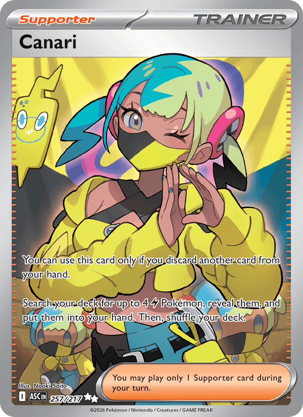 Canari 257/217 Ascended Heroes English Pokémon card